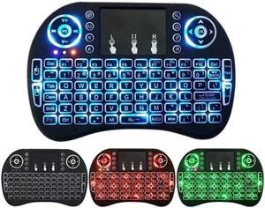 Mini 2.4G Wireless Keyboard Touchpad Color Backlit Air Mouse  Spanish For Android TV Box Xbox Smart TV PC PS3/PS4 HTPC