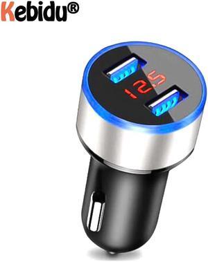 5V 3.4A Dual USB Car Charger Digital LCD Display For IPhone   Fast Charging Cigarette Socket Lighter