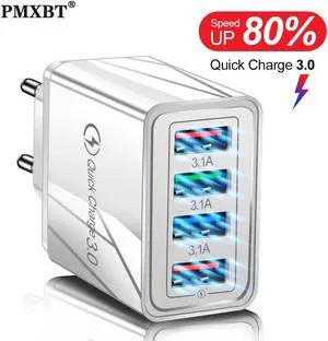 Quick Charge 3.0 4.0 USB Charger Multi Port QC3.0 Fast Charging EU US Plug Wall Charger Adapter For iPhone