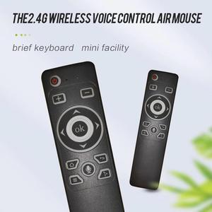 Air Mouse Voice Remote Control With 2.4G USB Receiver Gyro Sensing Wireless Smart Remote Latest For Android TV BOX PC