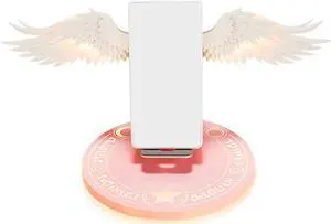 2020 Universal LED Qi Wireless Charger Dock 10W Angel Wings Fast Charger for Cellphone Mobile 16x16x17cm