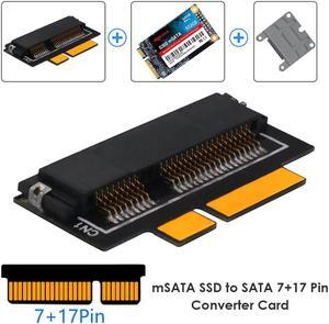 Drive Cable Connecter Support mSATA SSD to SATA 7+17 Pin Converter Adapter for Macbook Pro Retina 2012/iMac