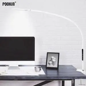 Arm Table Lamp Clip Office Led Desk Lamp Remote Control Eye-protected Lamp For Bedroom Led Light 5-Level Brightness&Color