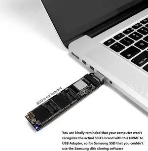 NVME SSD to USB 3.1 Adapter Portable Hot Swap High Performance PCI-E to USB3.0 Solid State Drive Converter Card