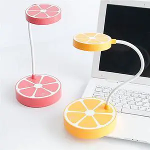 Lemon LED Small Table Lamps Fruit Shape Touching Induction Dimmable Lights Bedside Bedroom Night Lighting
