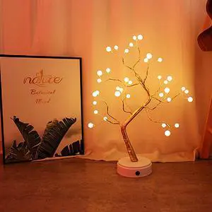 table Night light LED USB Copper wire Christmas Decor Lamp USB Battery Power Touch Switch For  for Kids' Bedroom Festival