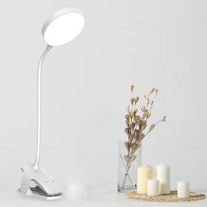 USB Rechargeable Desk Lamp Flexible Touch Dimming Table Lamp 1800mAh Clip On Lamp Bedside Lamp Baby Night Light