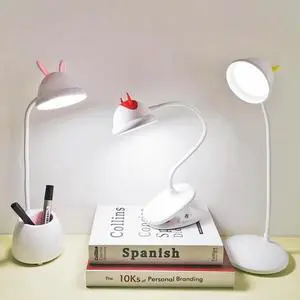 Desk Lamp Rechargeable Table Lamp 3 Levels Dimming  Lamp Table Light Touch Lamp Switch Reading Lamp Desk Lamp Clip