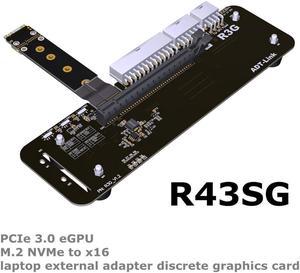 R43SG Laptop graphics card external to M.2 nvme PCIe3.0 x4 docking station extension adapter riser eGPU For ITX STX NUC notebook