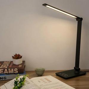 LED Desk Lamp Eye-protect Reading Light with 3 Modes 5 Dimmable Levels USB Rechargeable Touch Switch Led Table Lamp