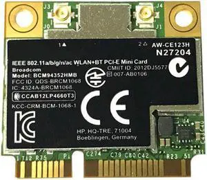 BCM4352 BCM94352HMB Half Mini PCIe PCI-Express Wireless WIFI WLAN BT Bluetooth Card 802.11AC 867 Mhz for 724935-001
