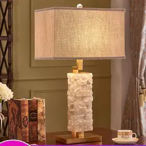 Table Lamps for Bedroom Stacked White Marble Desk Light Beside Lamp for Living Room Indoor Lighting Fixture Home Decor
