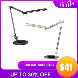10W Bright Tall Task Light for Office Reading Working - Adjustable Swing Arm Drafting Table Lamp Memory Function Touch Stepless
