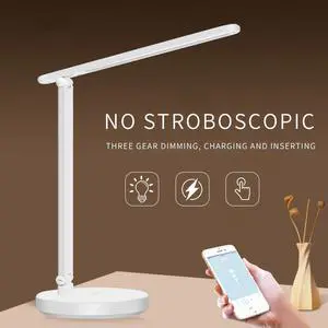 Rechargeable Desk Light 3 Mode Dimmable Folding Touch Reading Table Lamp  USB Charging Stepless Dimmable Desk Lamp