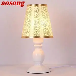 Table Lamp Modern Contemporary Office Creative Decoration Bed LED Lamp Fabric for Foyer Living Room Bed Room Hotel
