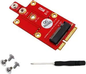 Key B to Mini PCIE PCI-E Adapter Converter for 3G/4G/5G Module with Screwdriver Screws