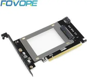 U.2 PCI e adapter U.2 SSD to PCI e adapter U2 SFF-8639 SSD PCIe PCI-e X16 converter Card with High power self supply