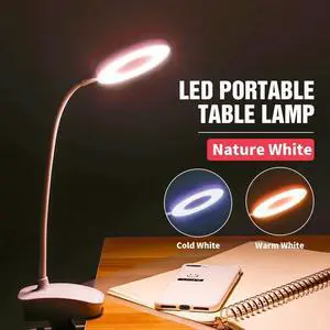 Table Lamp Led Desk Lamp Touch Clip Study Lamps USB Desktop Read Lights Bedroom Night Light Rechargeable 18650 Battery