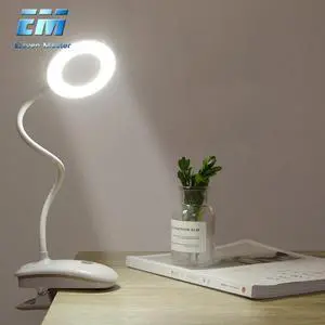 8W Desk lamp USB Rechargeable Table Lamp with Clip Bed Reading Book Night Light LED Desk lamp Table Eye Protection DC5V ZZD0019