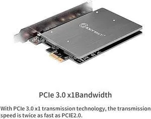 express 3.0 Dual M.2 SATA SSD Card e3.0 to 2x NGFF B + M Key Slot Adapter -e to BKEY Jmb582
