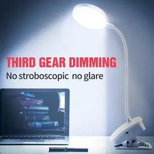Desk Lamp Portable Desktop Light USB Rechargeable  Bedroom Bedside Table Lamp Dimmable 3 Colors  Reading Night Light