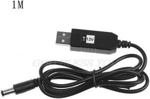 DC 5V To DC 12V 2.1x5.5mm Male Step-Up Module Converter Adapter Cable For Router Drop Shipping