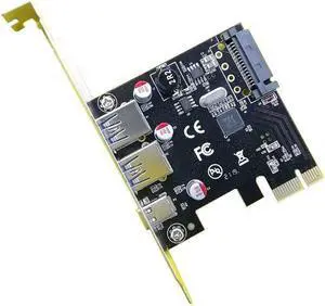 3.1 Type C Pcie Expansion Card Pci-E To 1 Type C And 2 Type A 3.0  Adapter Pci Express Controller Hub For Desktop Pc