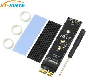 PCI Express 3.0 X1 to M.2 M KEY Interface NVMe SSD PCIE M.2 Riser Card Adapter Heatsink SSD 2230 2242 2260 2280 Full Speed