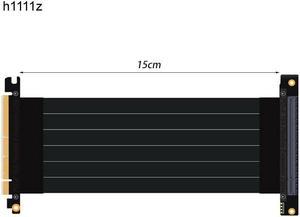 Express 3.0 16X to E 16X Riser Extension Cable Graphics Cards 16X Slot -E Cable Connectors Riser Card for PC Host 15cm