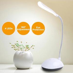 Desk Lamp table top lanterns Flexible Foldable Eye Protection Table Lamp AAA Battery Powered Reading Book Lights Children