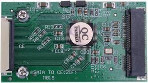 1pc Mini SATA mSATA PCI-E IPOD SSD to 40pin 1.8inch ZIF CE Converter Card Computer Connection and Connector Accessories  Sale
