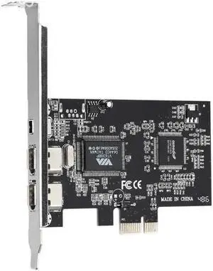 3 Ports 1394A Expansion Card PCI-E 1X to IEEE 1394 DV Video Adapter 1x 4Pin 2x 6Pin Controller for Desktop PC