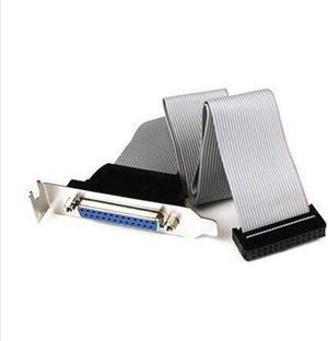 Brand  25 Pin Female to Motherboard DB25 Pin Bracket with Cable 1 Port Serial Parallel PCI Slot Header Cable Bracket