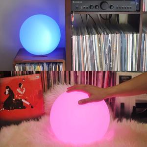 LED Ball Night Light, Rechargeable LED Orb Light, Remote Control, 16 RGB Colors Bedside Lamp for Kids Gifts