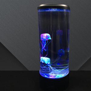 Power Jellyfish Mood Desk Bedside Lamp Fantasy Aquarium Hypnotic Color Changing Kids LED Night Light Home Decor