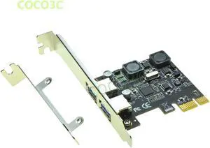 NEC720202 Superspeed 5Gbps 2 ports USB 3.0 PCI-e Controller Card  PCI Express to external USB3.0 Adapter