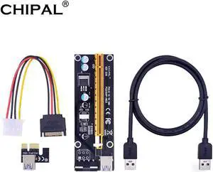 PCI-E Riser Card 100CM 60CM 30CM USB 3.0 Cable PCIE PCI Express 1X to 16X Extension Adapter for Bitcoin Miner Mining