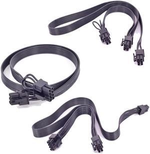 6 Pin to 2 Ports 6+2 Pin 8 Pin Power Supply Cable 6pin to 8pin for  V Series V850 V1000 V1200 Modular PSU