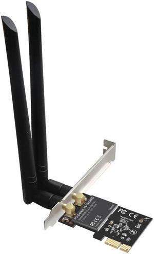Wireless Adapter Card 1300Mbps Dual Band 5.GHz/2.4GHz PCI Express Wi-Fi Network Adapter Card for Desktop