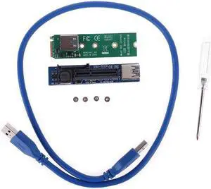 NVME M.2 to PCI-E X4 Card Extension Port Adapter Expansion Card Graphics Cards PCIE Connector Extender