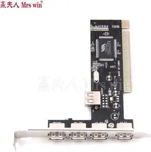 USB 2.0 Controller  Card 4 Port 480Mbps High Speed Adapter
