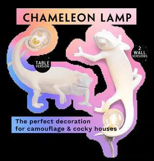 Chameleon Table Lamp For Bedroom Home Art Deco LED Morden Desk lamp Design Decoration Nordic Seletti Animal Bedside Lamp
