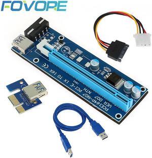 Riser Card 60CM USB 3.0 Cable PCI Express 1X to 16X Extender PCIe Adapter for Bitcoin Miner Mining