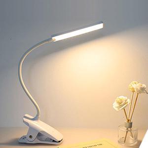 LED Desk Lamp Foldable Dimmable Touch Table Lamp Rechargeable Lamp Eye Protection Study Lamp Reading Light White/Warm W