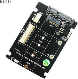 2 in 1 M.2 NGFF B Key Mini PCI-E mSATA SSD to SATA 2.5" Adapter Card for mSATA SSD 2230 2242 2260 2280 M2 NGFF SATA M.2 Adapter