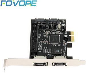 2 port SATA IDE PCI e Adapter Card PCI e to SATA IDE eSATA x2 Combo Adapter Converter RAID Controller Card Chip JMB363