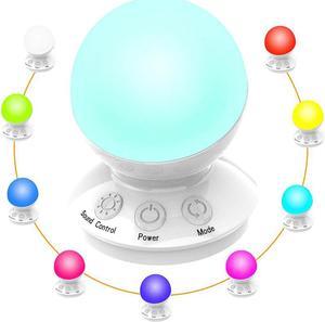 Night Lights Bedside Table Night Lamps With 16 Color Changing RGB & 5 Level Dimmable Desk Lamp with Voice-Activated Mode