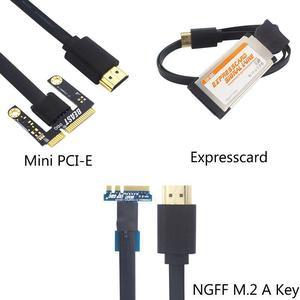 GDC Beast HDMI to Mini PCI-E|NGFF M.2 A/E Key Cable|resscard Cable for Video Card External Graphics to Laptop