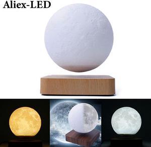 Magnetic Levitation 3D Lights LED Night light bedroom decor table moon Lamps Christmas Gift room desktop decorative lamp
