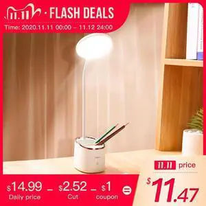 1800mAh 18650 Rechargeable Table Lamp Storage Pen Hoder Lamps Table 18pcs Led Touch Table Lamp USB Hose Student Led Desk Lamp